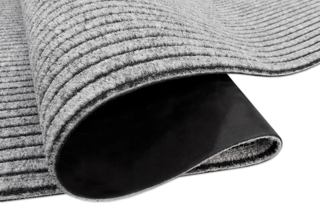 Passatoia Antiscivolo 100x160 Cm Corridoio Marciapiede Interno Esterno Tappeto Ingresso Righe Grigie