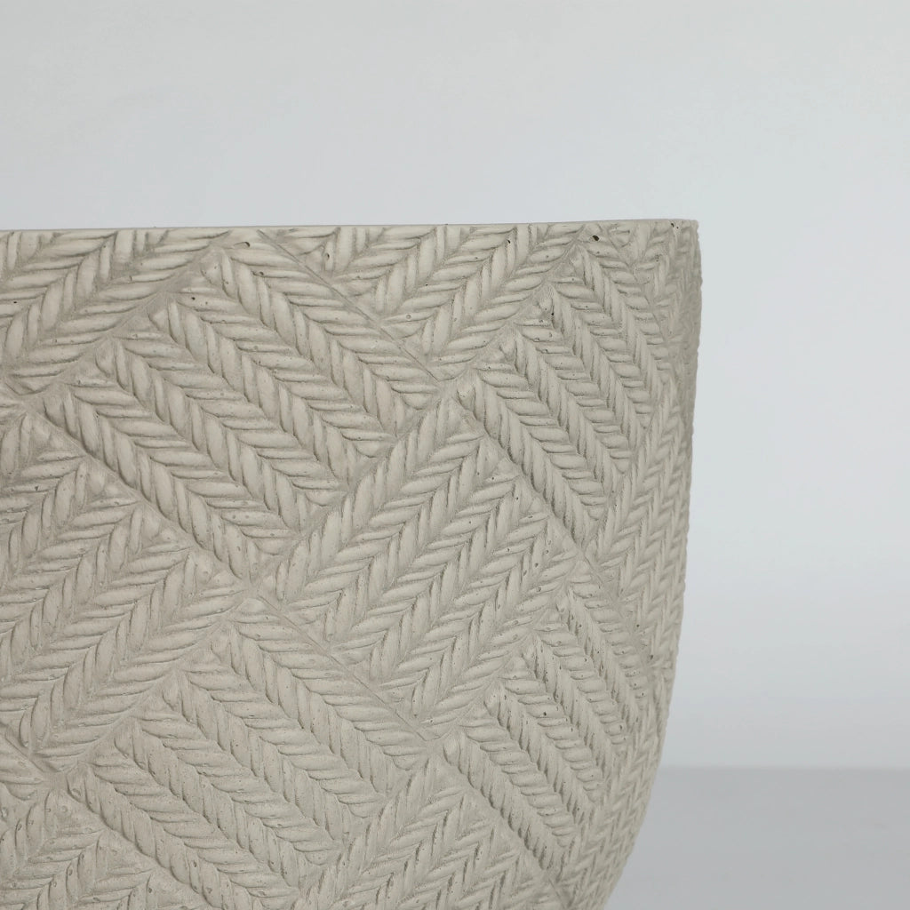 Fioriera a più livelli con fori di drenaggio dal design moderno in magnesio ossido per interni ed esterni grigio 57 × 57 × 47 cm