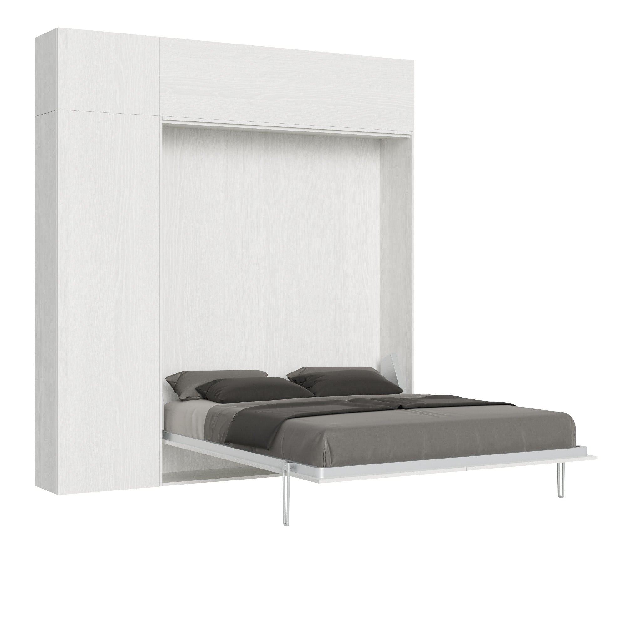 Letto Matrimoniale a Scomparsa Salvaspazio Kentaro H250 cm Bianco