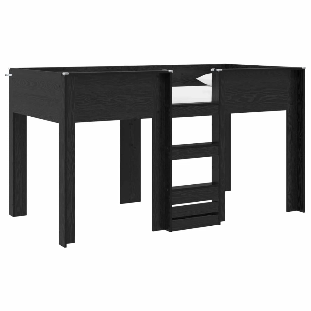 Letto a Castello per Bambini Rovere Nero 100 x 200 cm 3410500