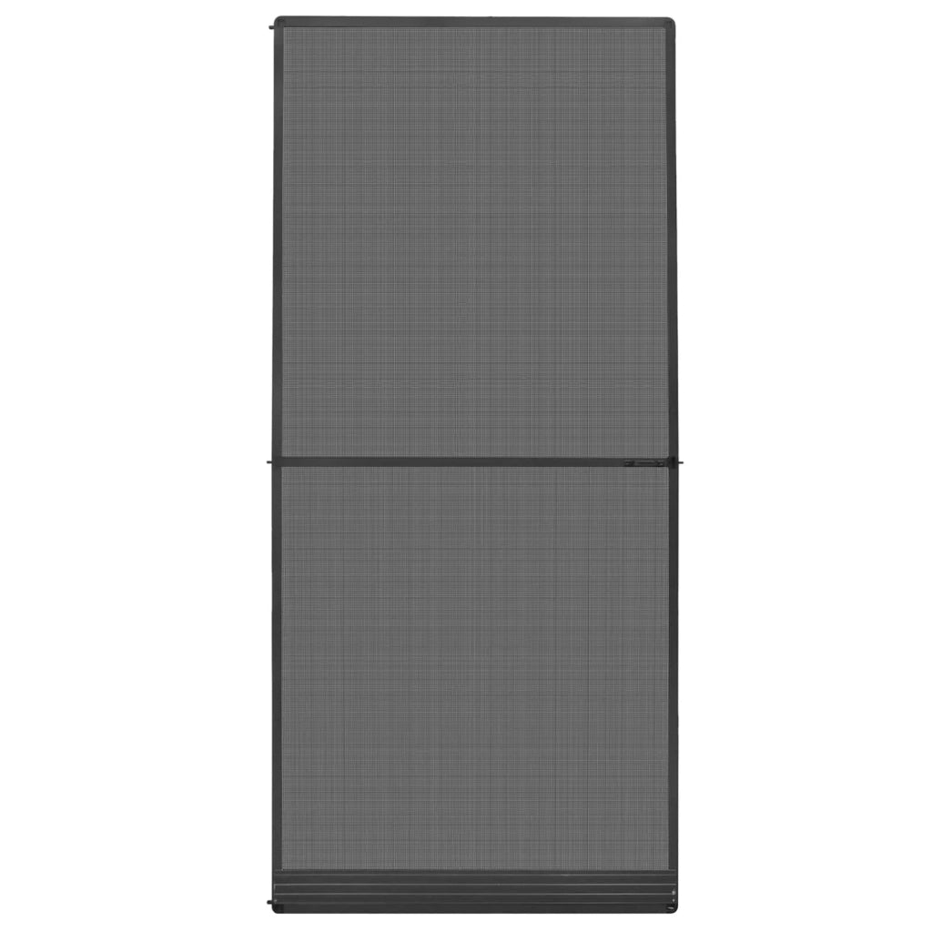 Schermo Insetti a Battente Antracite e Nero 100 x 215 cm CFW4359071