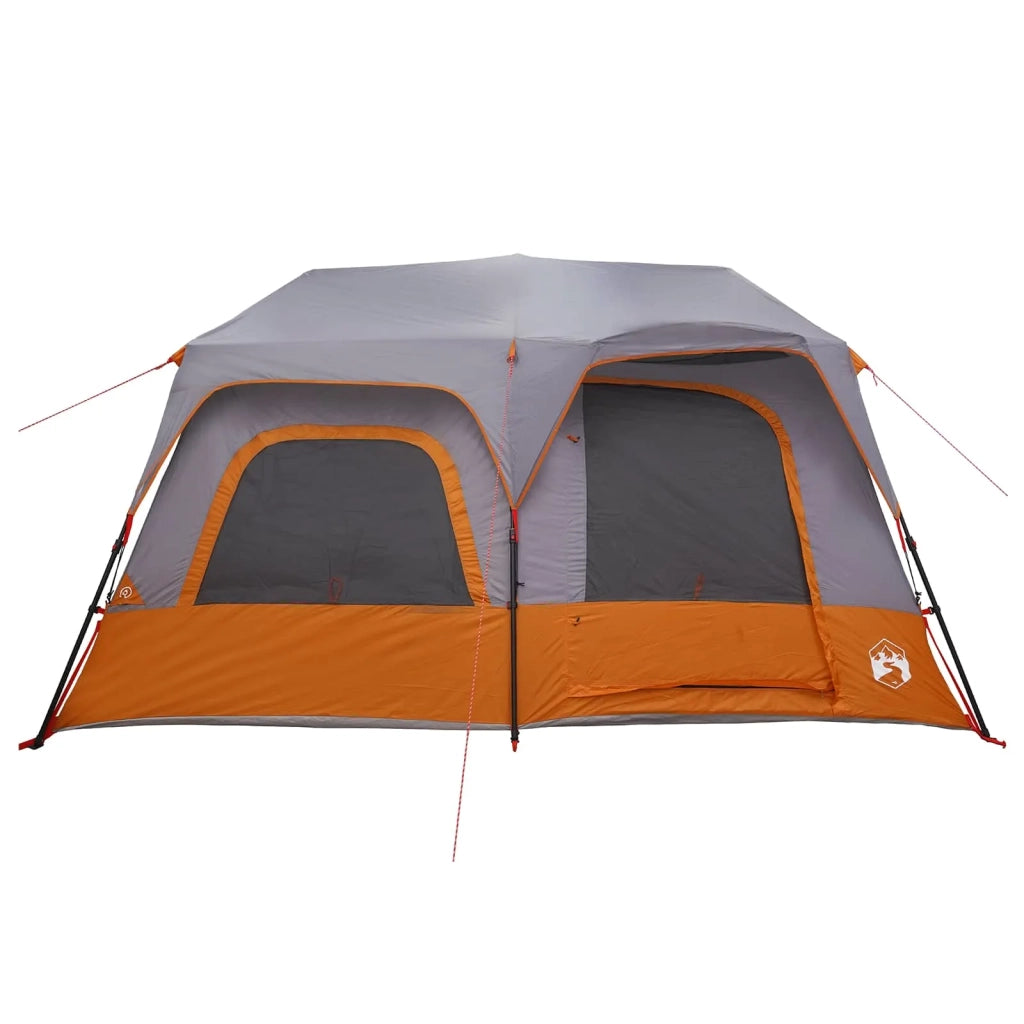 Tenda Istantanea Grigio e arancione 8 persone 42017486