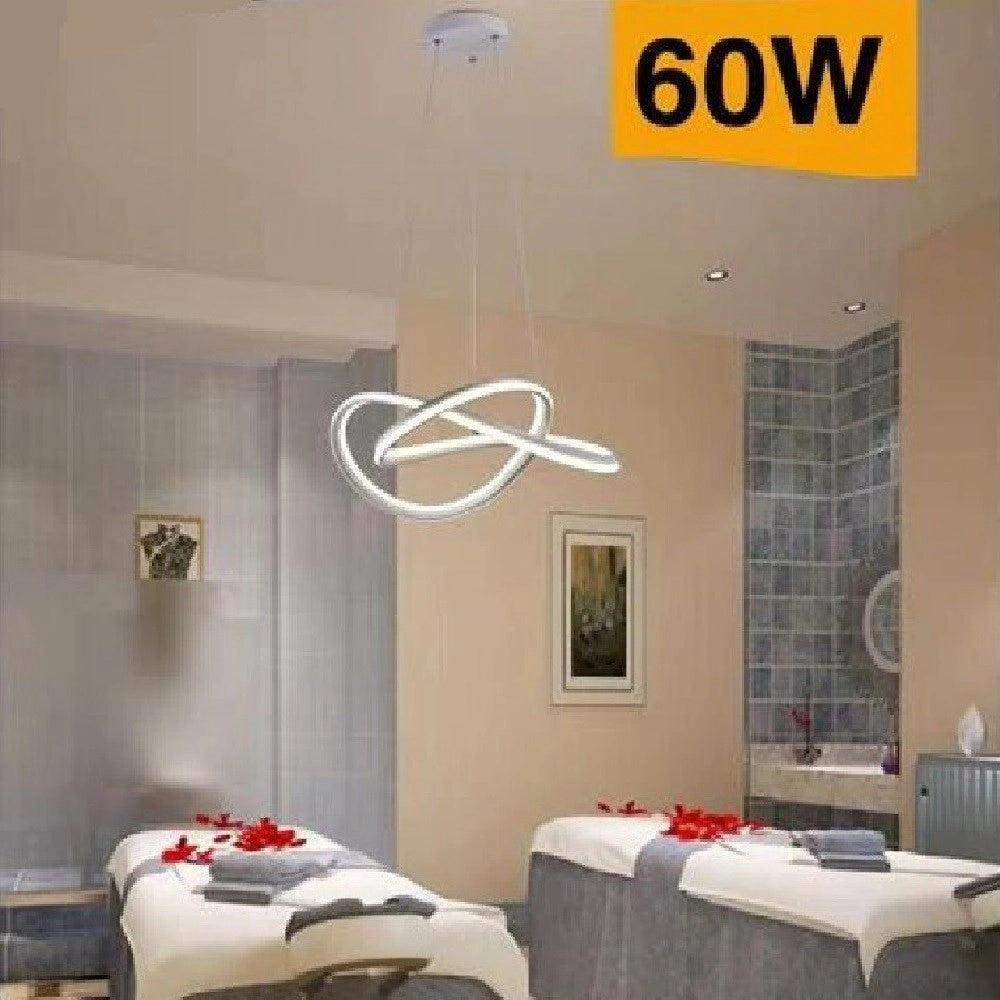 Trade Shop - Lampadario Led Moderno Intrecciato Lampada Soffitto 60w Luce 3000k 6500k 4000k A50b -