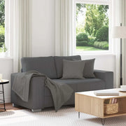 Divano Divanetto Grigio Scuro 160x77x82 cm Tessuto di Velluto a Coste 4105194