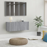 Mobile TV Grigio Sonoma 80x30x30 cm Legno Multistrato 815505