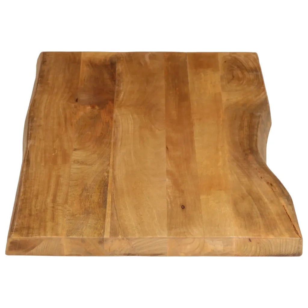 Piano Tavolo 140x60x2,5 cm Bordi Vivi in Legno Massello Mango 370769