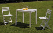 SET TAVOLO E SEDIE IN RESINA CLUB BIANCO