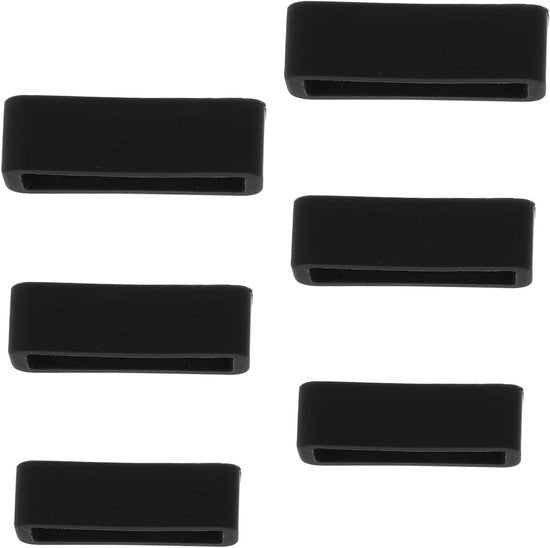 Accessori per orologio - Registrello in gel silicato nero - 6 pezzi - Anello di sostituzione - Osservatorio per orologio - Sostituzione cinturino orologio