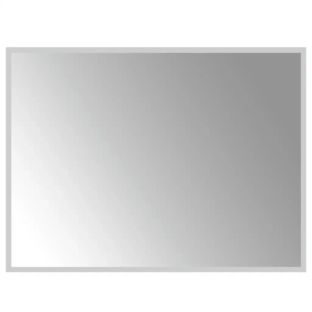vidaXL Specchio da Bagno con Luci LED 80x60 cm