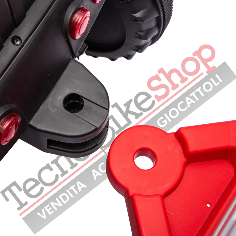 Tecnobike Shop - Trattore Elettrico Per Bambini  con Rimorchio 12V-Rosso