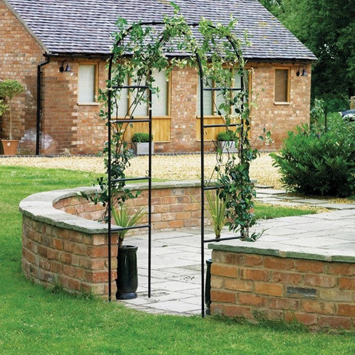 Arco Decorativo Giardino in Ferro ø13 mm per Piante Rampicanti H 240 Verdelook