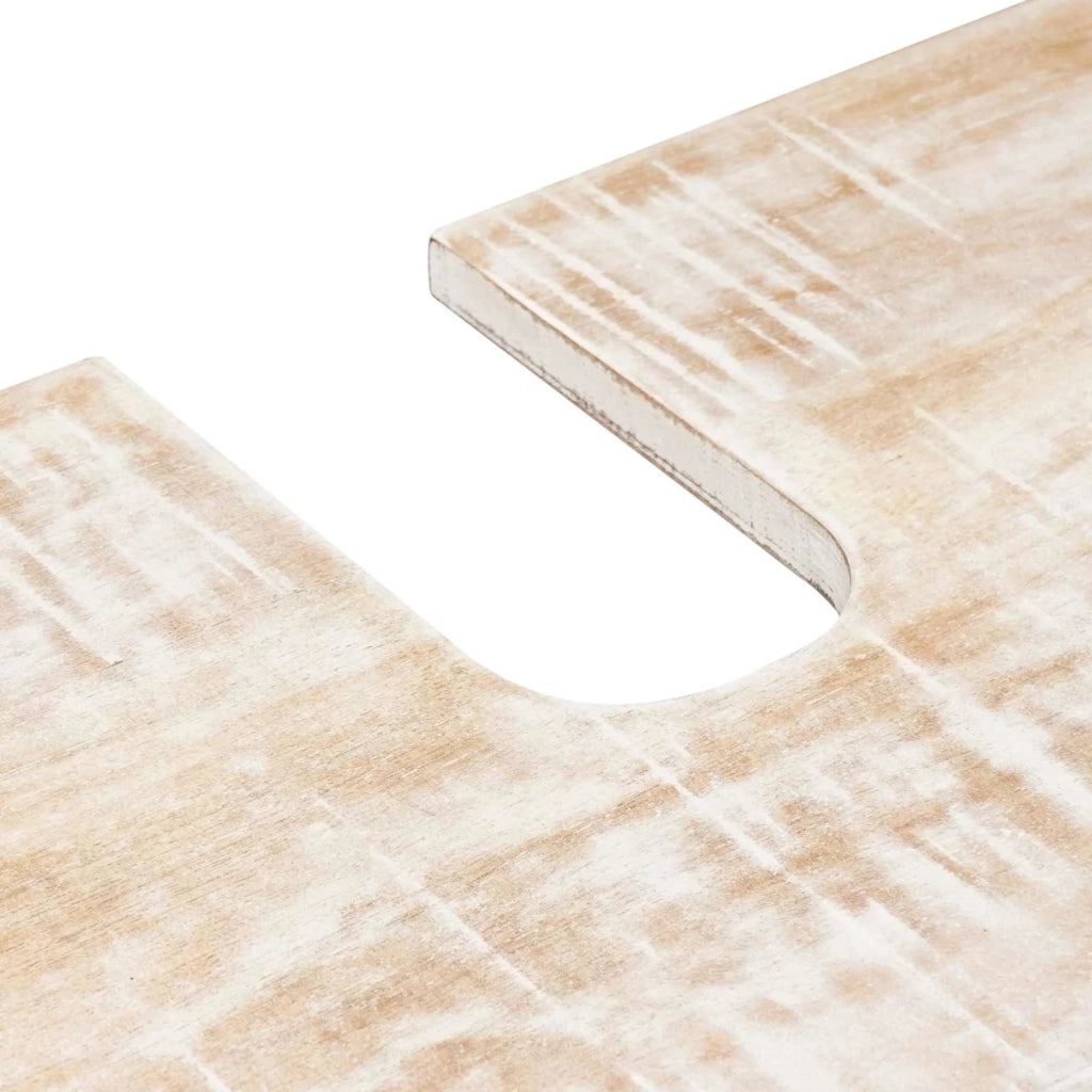 Set di mobili per il bagno 3 pcs Bianco Legno di mango massello
