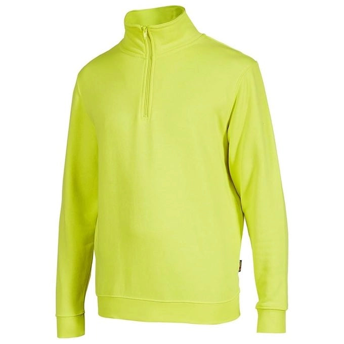 U-power WEY295YY TAUTRA Felpa da Lavoro Mezza Zip Policotone Garzato 280 gr-m² colore Giallo