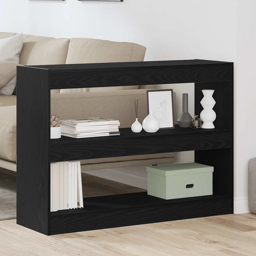 Libreria Rovere Nero 100 x 30 x 72 cm Legno multistrato 862723