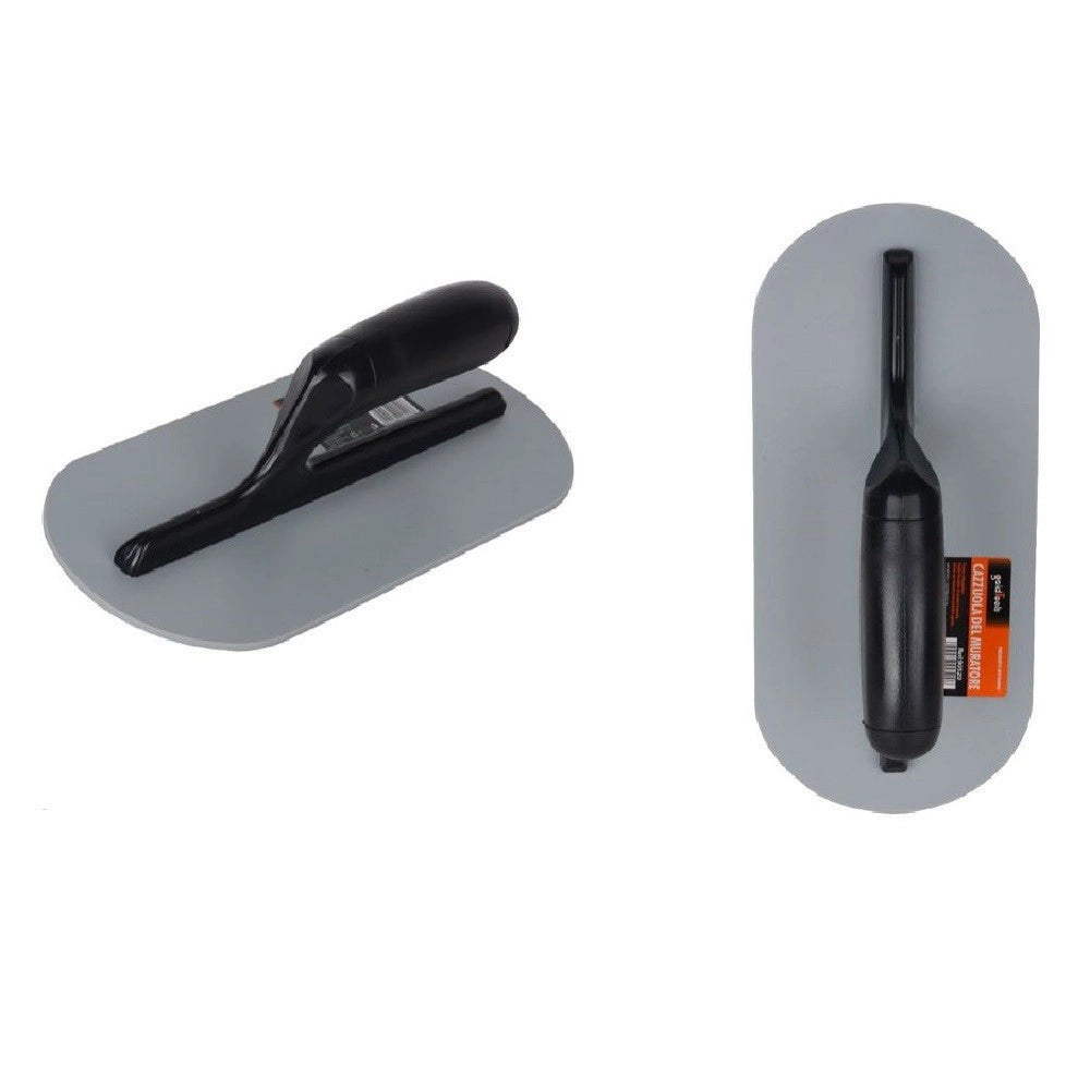 Trade Shop - Cazzuola Tonda In Plastica Abs Spatola Per Muratore Lavori Stucco Intonaco 90520 -