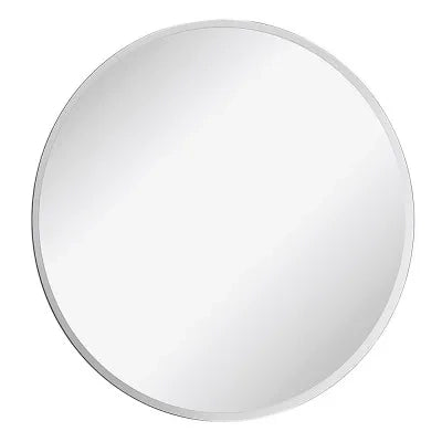 Specchio bagno tondo 50 cm a filo con bisellatura su bordo 2,5 cm