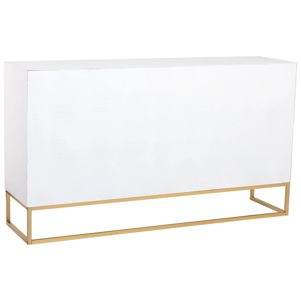 Credenza 3 ante in legno e metallo 160x41,5x90h cm
