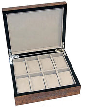 Scatola orologeria in legno reale per 8 orologi W-062 704