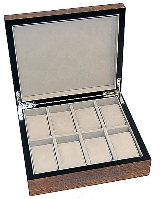 Scatola orologeria in legno reale per 8 orologi W-062 704