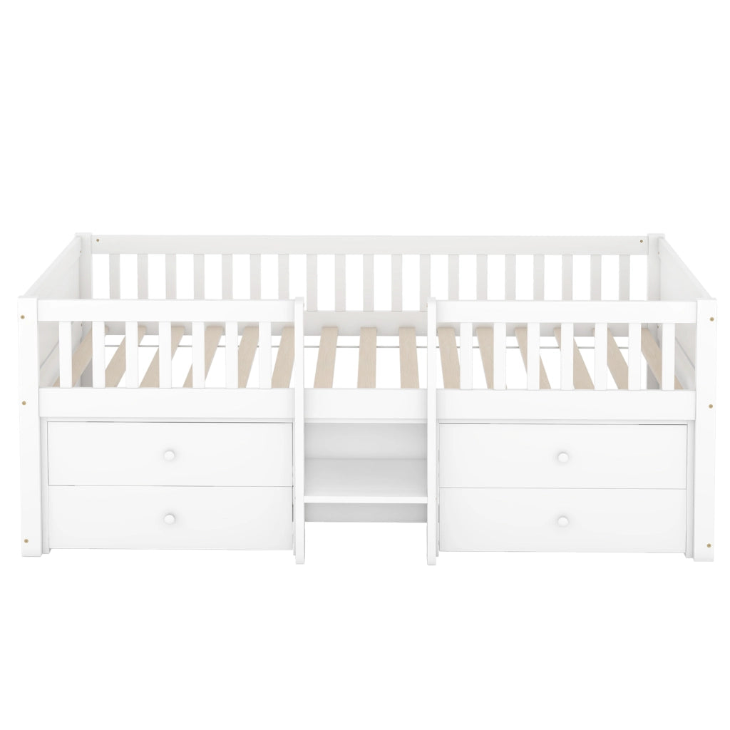 letto semialto pino bianco 90 x 200 cm