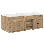 Struttura Letto Loft con Mobile 3 pcs Rovere Artigianale 3423389