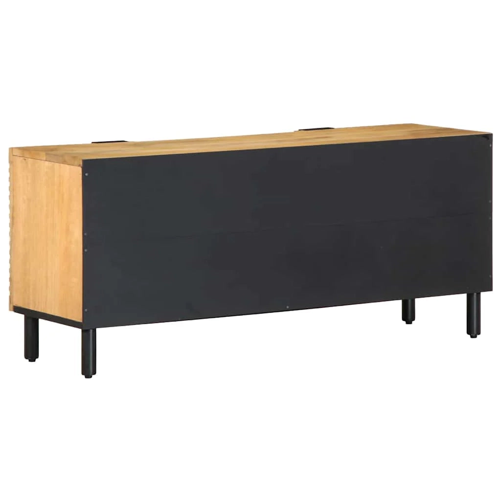 Mobile TV dal design moderno con ampio spazio di archiviazione 105 x 33 x 46 cm in legno di mango marrone 02_0057737