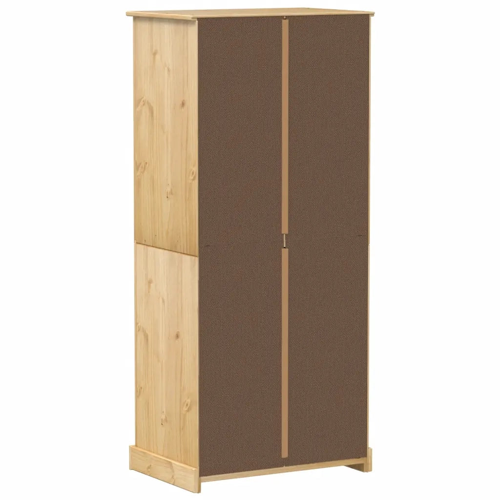 Armadio Corona 76x50x170 cm in Legno Massello di Pino CFW1890558