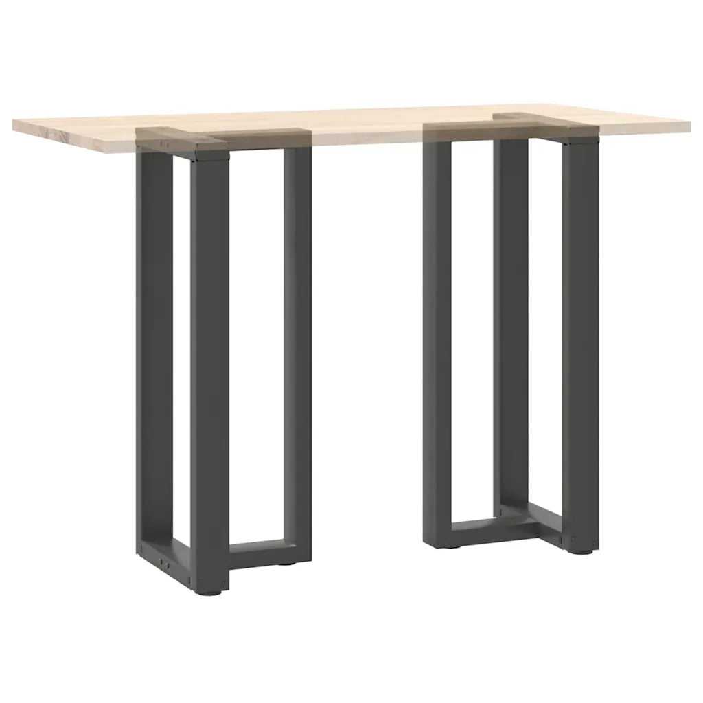 Gambe per tavolo da bar a forma di T 2 pz Antracite 40x35x(100-101) cm Acciaio 4013086