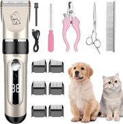 Rimuotaio Capelli Animali - Capelli Animali - IPX7 Impermeabile - Per gatti e cani - Ricaricabile - 6 Setacci Guidati