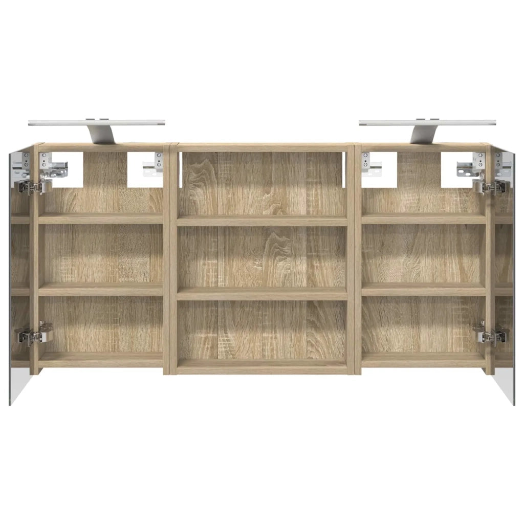 Set di Armadi da Bagno con lo scaffale 3 pcs 100 x 10,5 x 50 cm