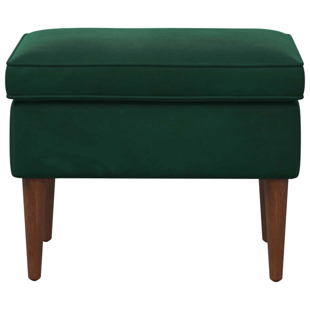 Poggiapiedi Verde Scuro 55 x 35 x 41 cm Velluto 42029997