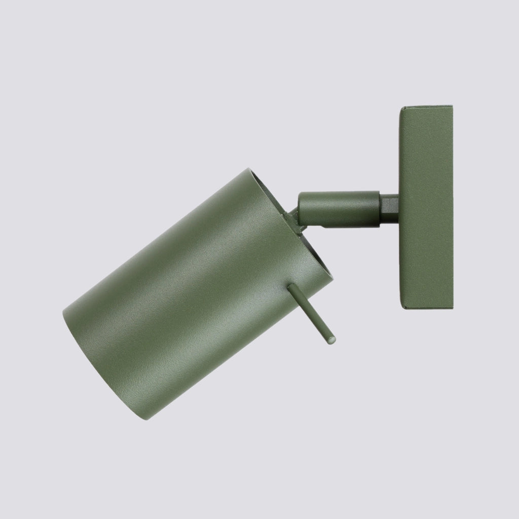 Applique moderna verde oliva orientabile GU10 TORQUE Pure Lume