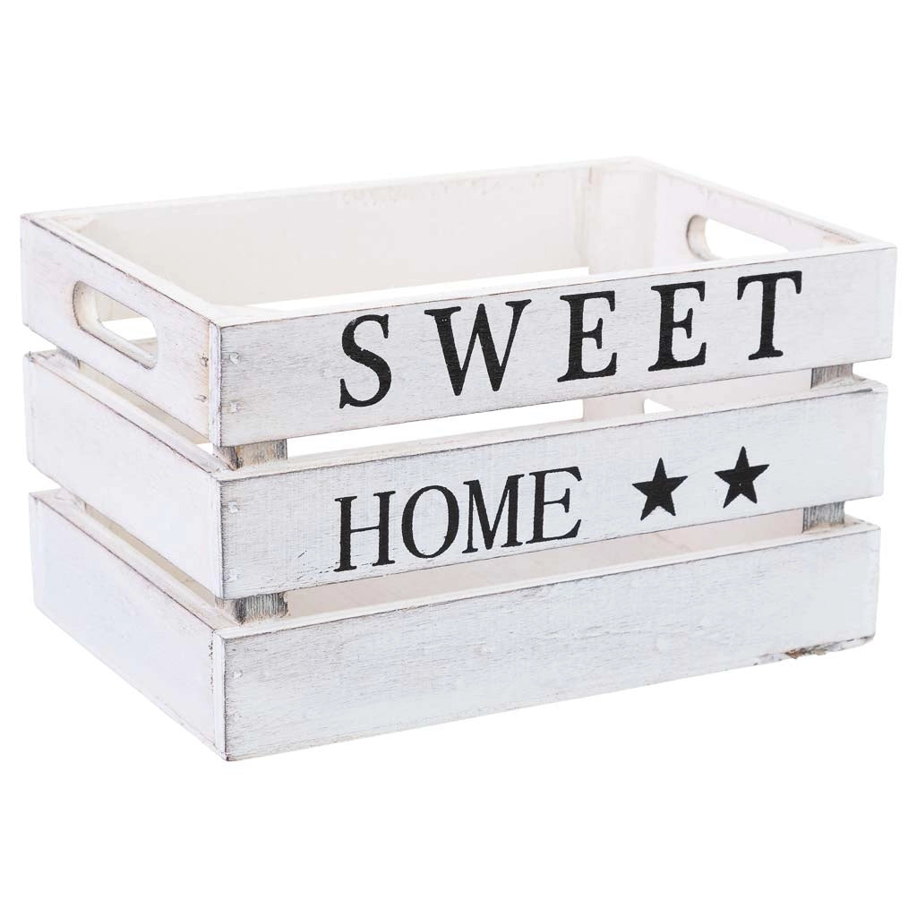 Cassetto in legno bianco 18x12x10h cm
