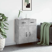 Credenza-Buffet-Armadio da cucina Grigio Cemento 69,5x34x90 cm in Legno Multistrato 826505