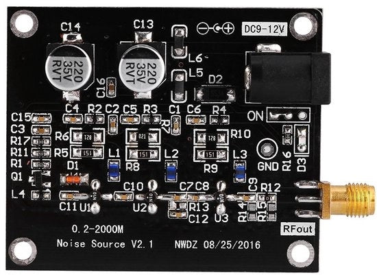 Pannello di Monitoraggio del Rumore - 1,5 GHz/DC 12V Modulo di Carta di Tracciamento SMA Generatore - Fonte di Rumore Esterna di Monitoraggio - Generatore SMA Esterno