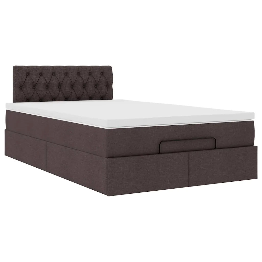 Struttura Letto Pouf con Materasso 80x200 cm in Tessuto 3312377