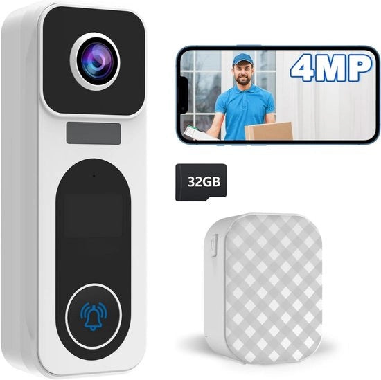 Deurbel video senza abbonamento - Deurbel con camera - Deurbel video senza fili - Sicurezza della casa - Deurbel con app - Deurbel intelligente - Nessi costi mensili - Camera di sicurezza - Deurbel WiFi - Per smartphone e tablet