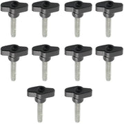 Maniglie a viti a mano 10pz - T forma - Alta qualità acciaio inossidabile - Anticorrosione - Materiale plastico resistente - Diametro 36mm - Maniglie a viti a mano