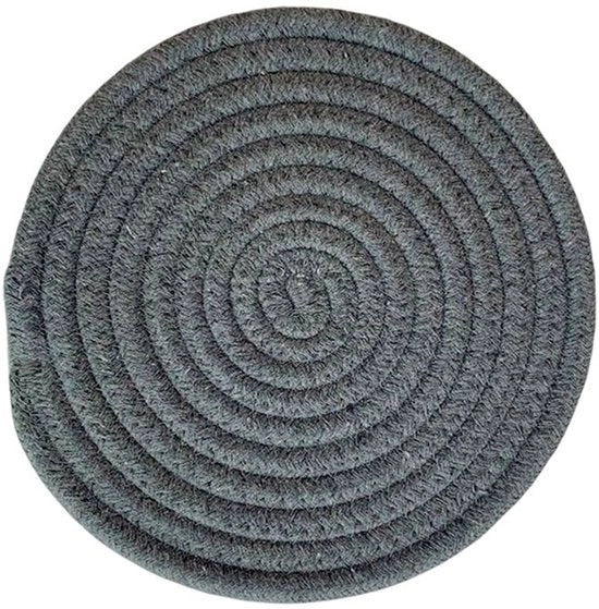 Supporti Antiscivolo in Cotone - Resistente al Calore - Grigio Scuro - 18 cm - 1 pezzo