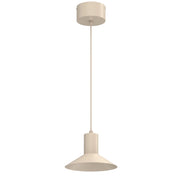 Lampada sospesa Nox 1xGU10 beige metallo 20 cm Luminex