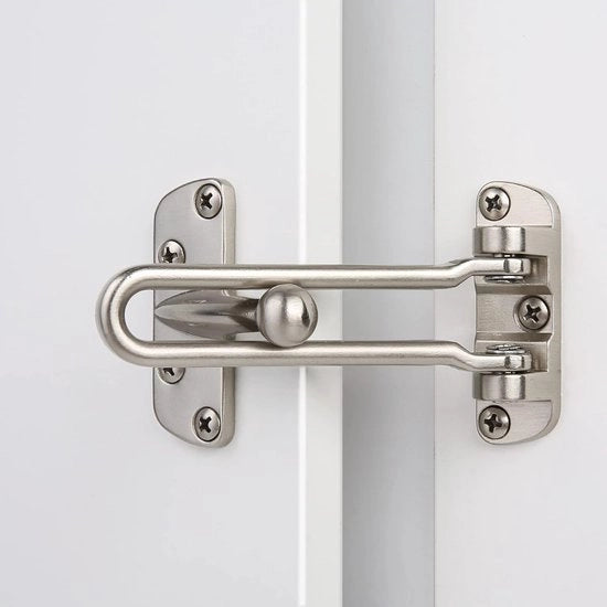 Chiave a spina con maniglia girevole e sicurezza antifurto per porte interne ed esterne (argento)