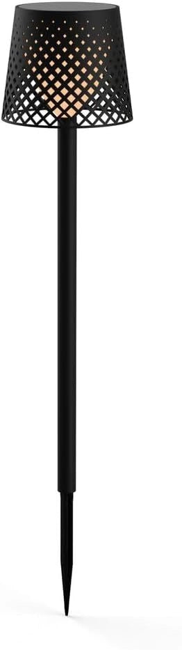 NewGarden LUMGRE080NXSWNW Greta Lampada Solare LED da Esterno 5 in 1 IP65 80 lm 3000K ricarica USB colore Nero