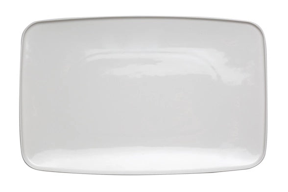 Vassoio rettangolare in Porcellana Bianco Touch me 31.5 x 20.5 cm