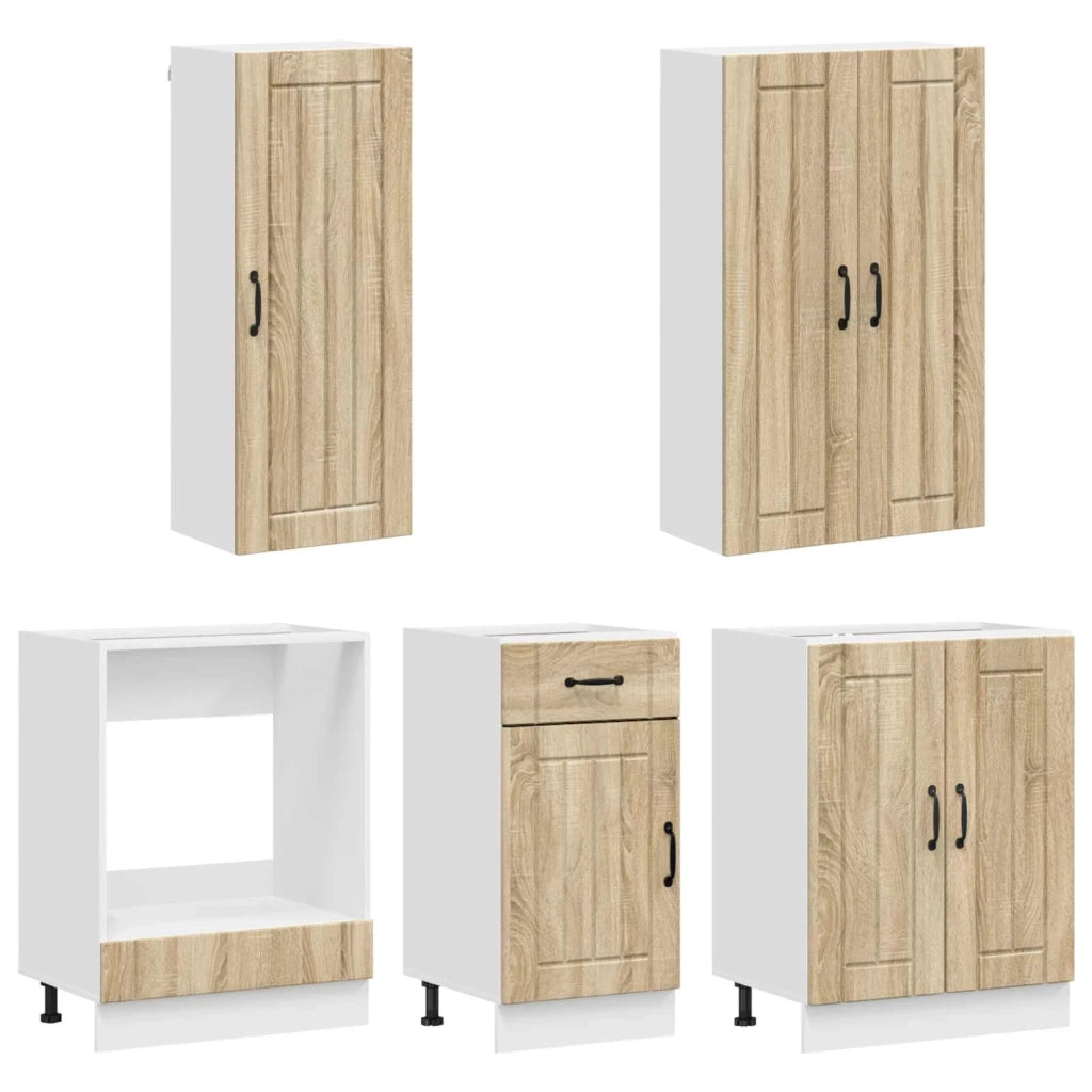 Unità Cucina LUCCA 5 pcs Rovere Sonoma Legno ingegnerizzato 3438267