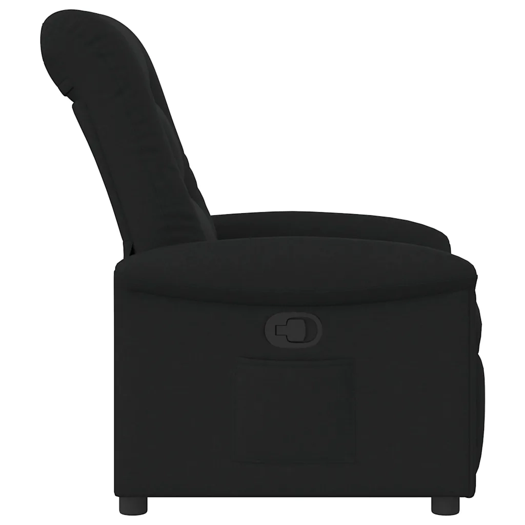 Poltrona Reclinabile in Tessuto Nero 4015618