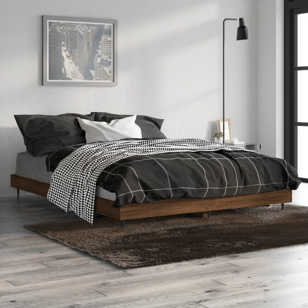 Giroletto Rovere Marrone 135x190 cm in Legno Multistrato 832292