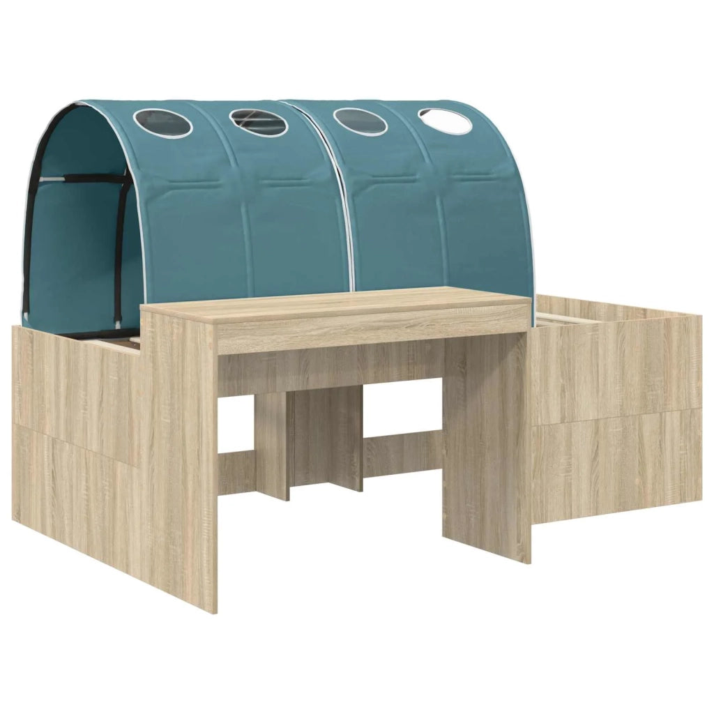 Letto alto per bambini con scrivania 3 pz Legno ingegnerizzato 3423684