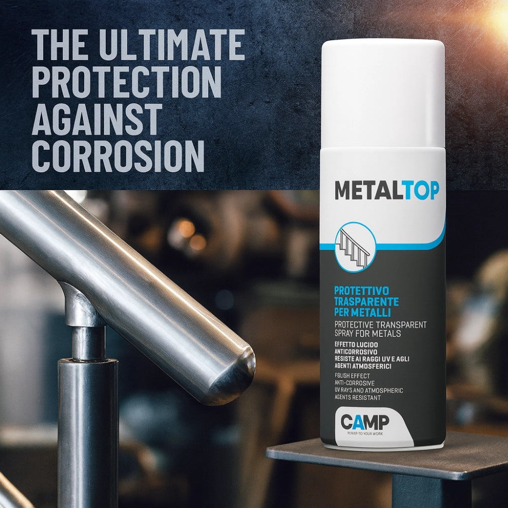 Metal top protettivo trasparente per metalli effetto lucido 400 ml 6 pezzi