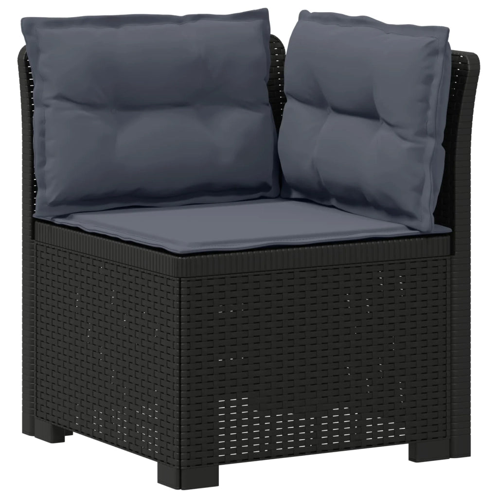 Divano da esterno-Divano da Giardino a 2 Posti con Cuscini Aspetto Rattan PP 643779