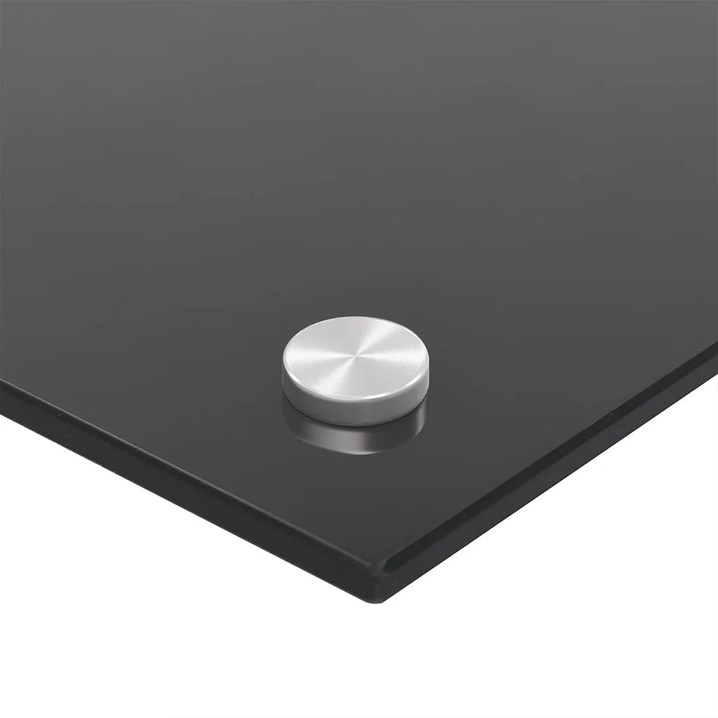 Paraschizzi per Cucina Nero 100x50 cm in Vetro Temperato CFW3214768